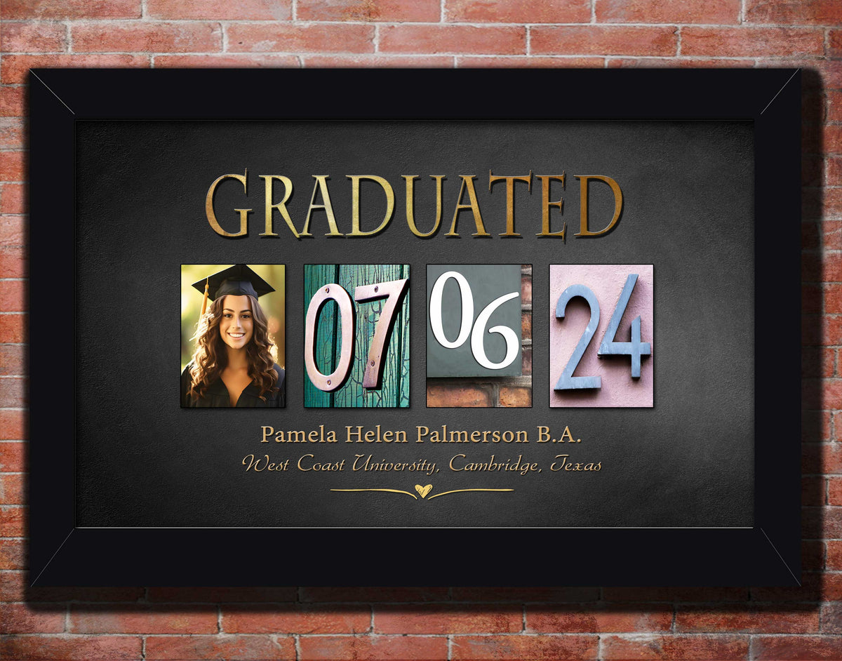 My Favorite Senior, Best Friend Graduation Print, Sister Graduation Gift .  Personalized Digital Portrait Print, Printable Graduation 