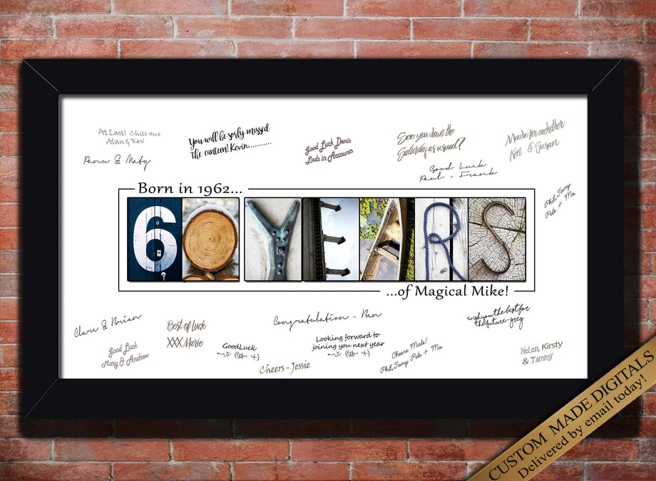 Personalised 60th Birthday Gifts | Betsy Benn