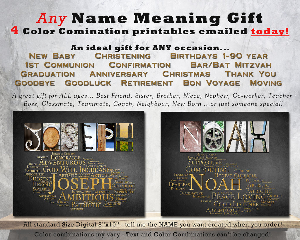 Biblical Name Meaning Gifts