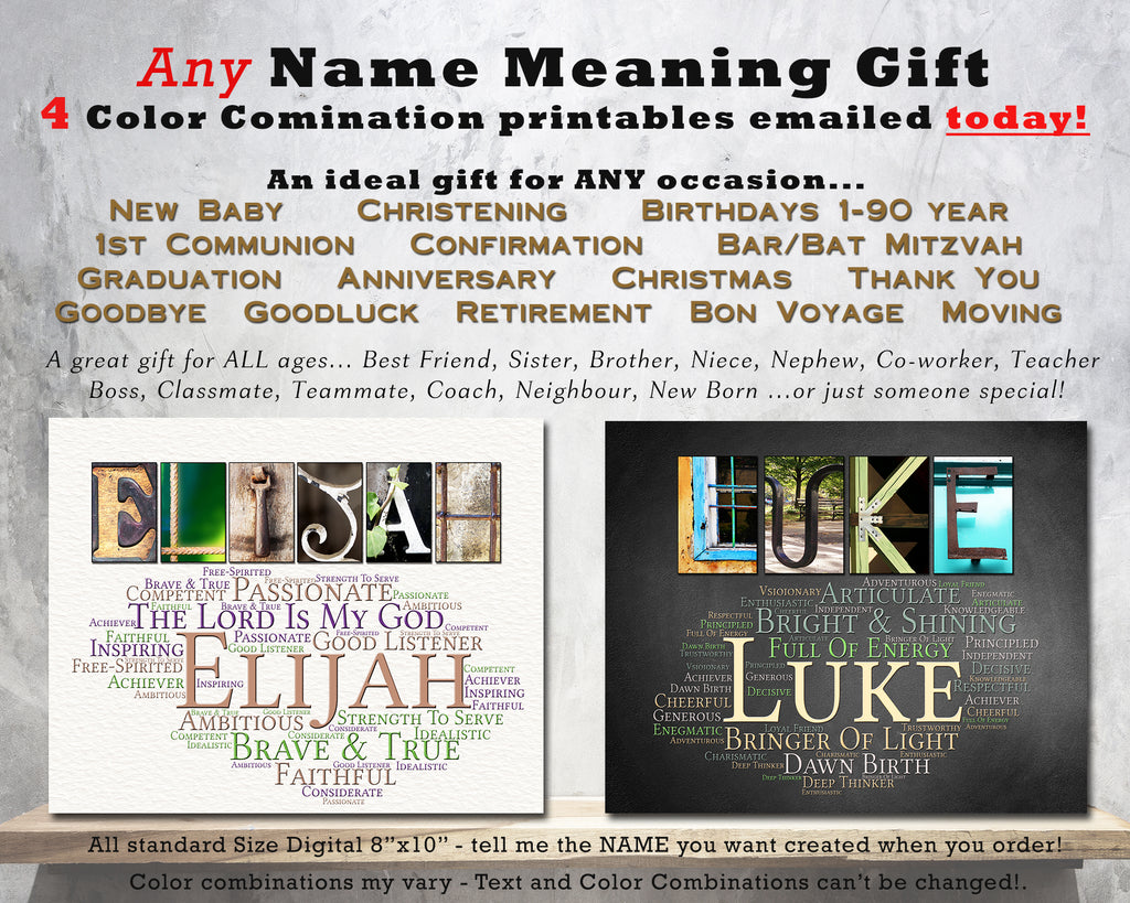 Biblical Name Meaning Gifts