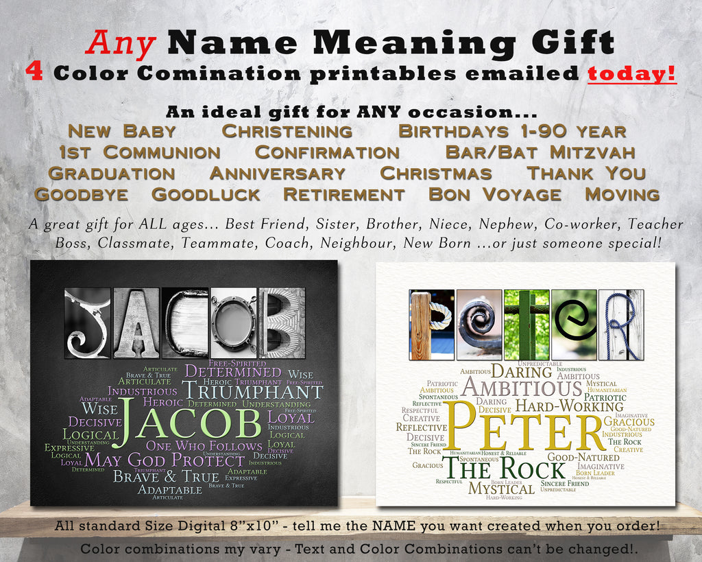 Biblical Name Meaning Gifts