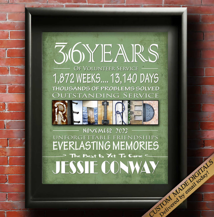 RETIREMENT – Letter Art Gifts