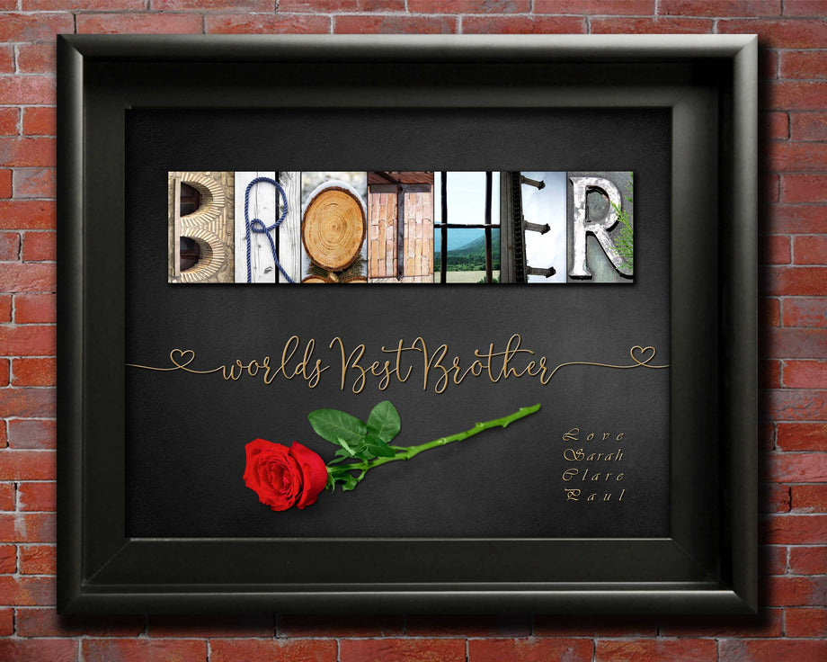 Wooden Custom View Larger Bro Photo Collage Frame For Brother, For Gift at  Rs 399/piece in Sheoganj
