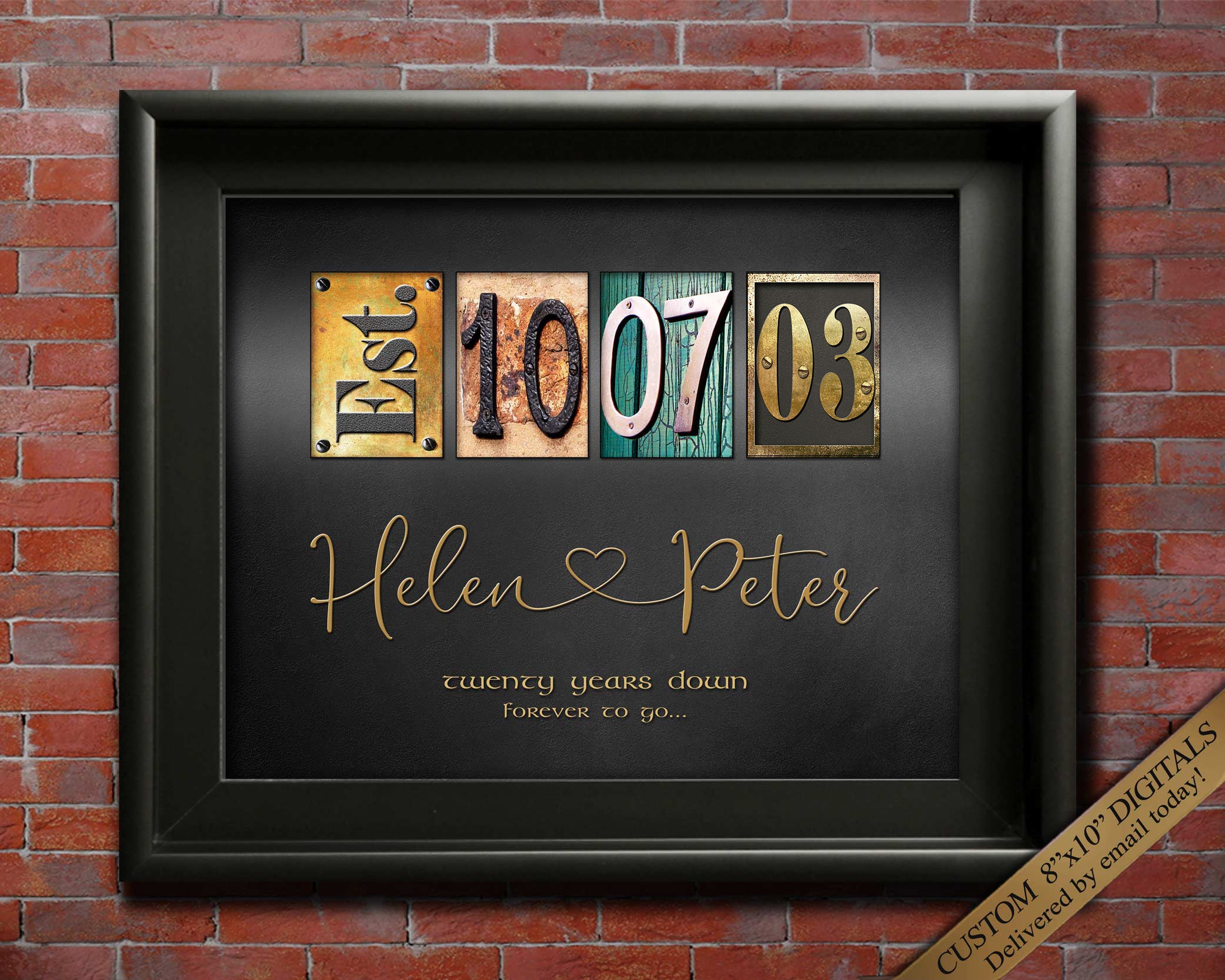 10th Anniversary Picture Collage Gift Ideas For Husband/Wife –  CollagemasterCo