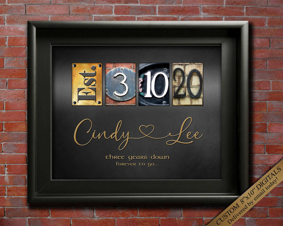 3rd Wedding Anniversary Gifts | Leather Anniversary Gifts | 365Canvas