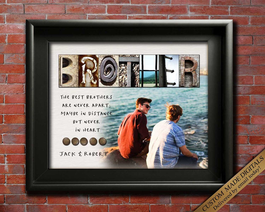 Personalized Gift For Brother, Sentimental Gift For Brother From Sister,  Thank You Gift For Brother - Stunning Gift Store
