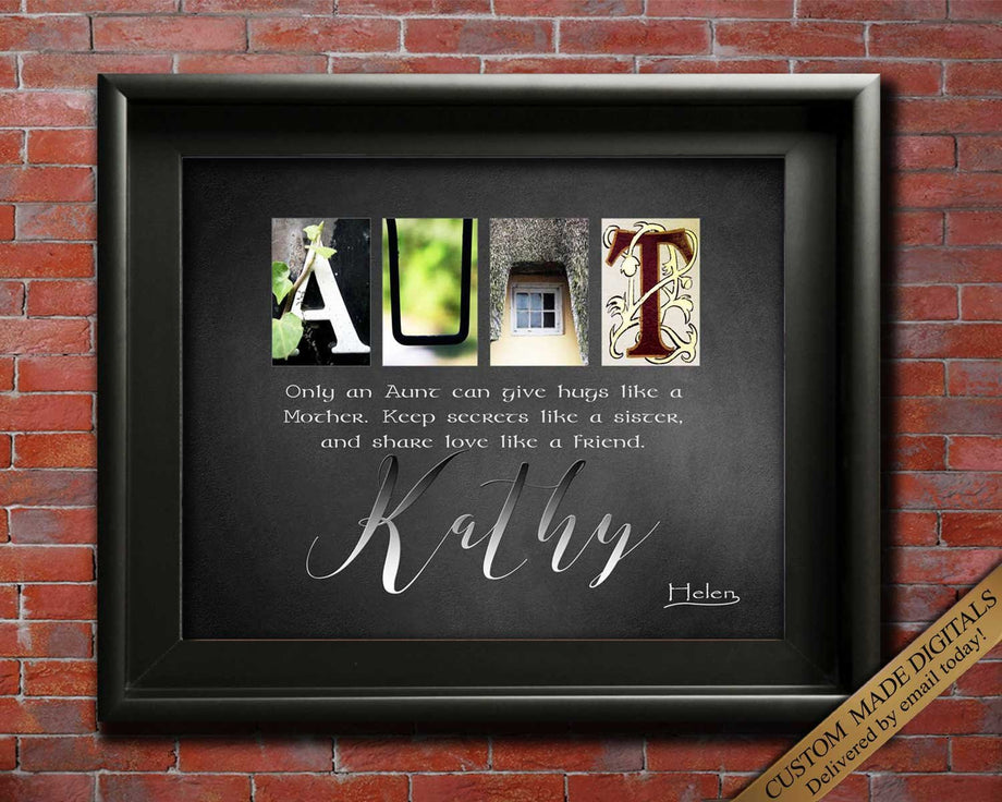 Personalized Aunt Gift, Aunt Picture Frame, Best Aunt Ever Gifts