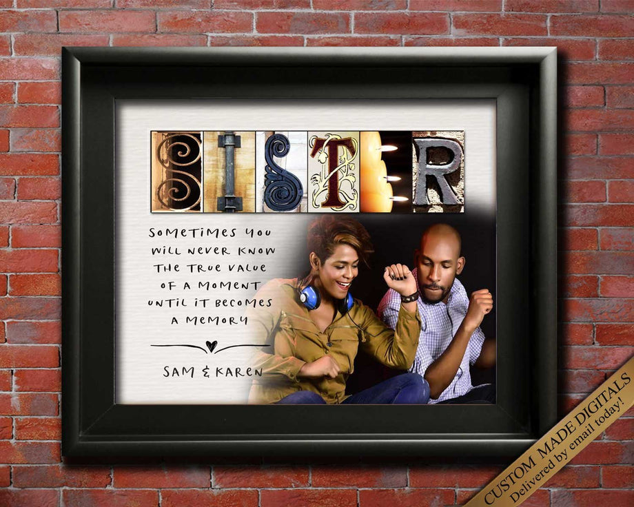 The Perfect Gift for Your Sister: Personalized Photo Frame For Sister  Online In India | GRABCHOICE.com