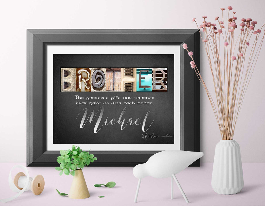 Brother and Sister in Law Anniversary, Sister Wedding Day Gift, Brother  Personalised Poem Prints, Sentimental Unique Words, Last Minute - Etsy
