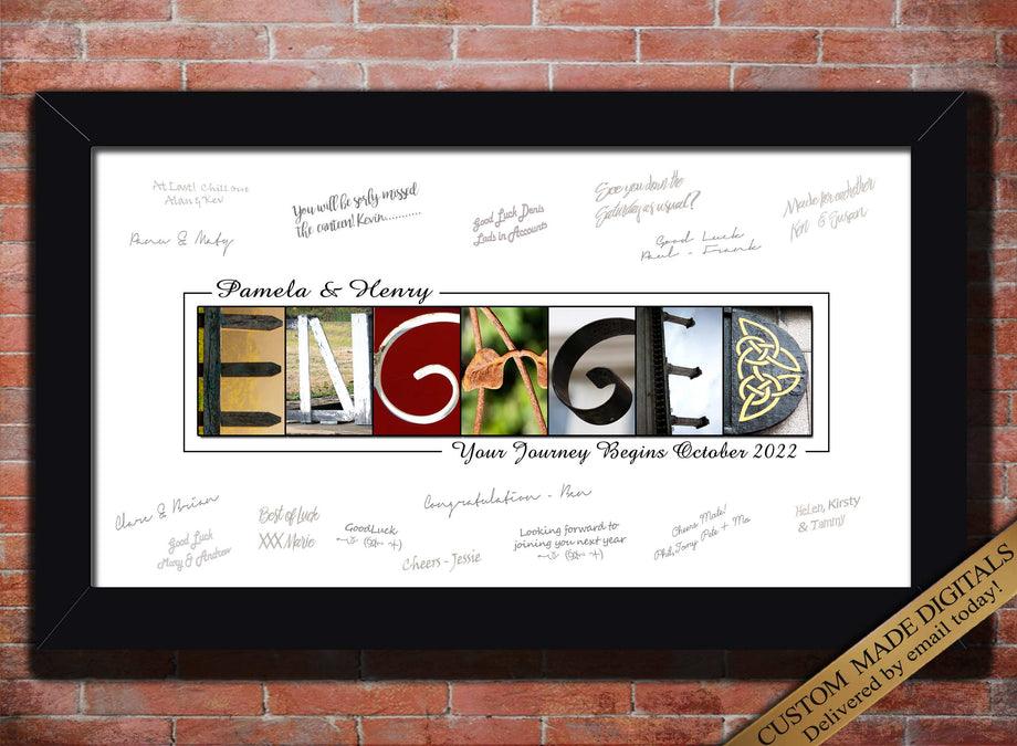 Engagement Picture Frame Engagement Gifts For Couples Newly