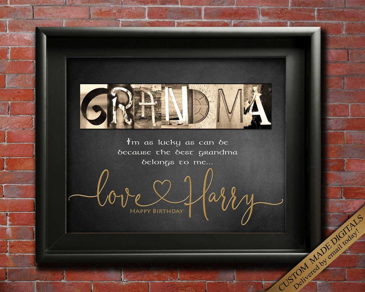 Personalized Gift For Mom, Gift For Mum, Gift For Mother's Day, Mother –  Letter Art Gifts