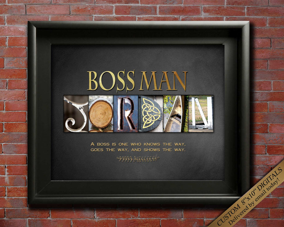 Amazon.com: Personalized Boss Thank You Award Plaque, Customized with Your  Message and boss Name, Unique Gift for boss, Manager, Mentor, Supervisor  and Other Leaders (M - 7.5