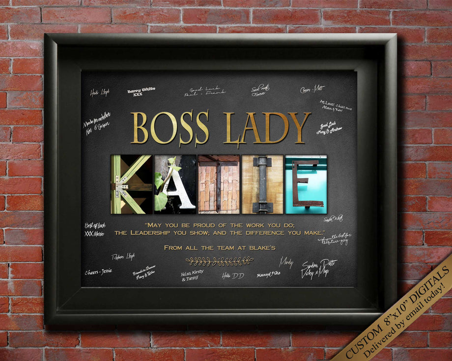 Custom Boss Gift for Boss's Day, Office Gift, Boss Goodbye Gift