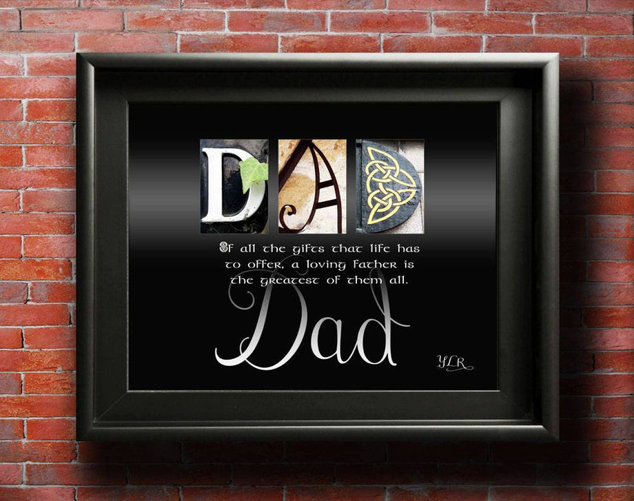 Sentimental Gift Dad, Fathers Day Gifts for Dad, Gift to Father Birthday  Gift, Christmas Personalized Voice Art or Song Print Small or Large - Etsy
