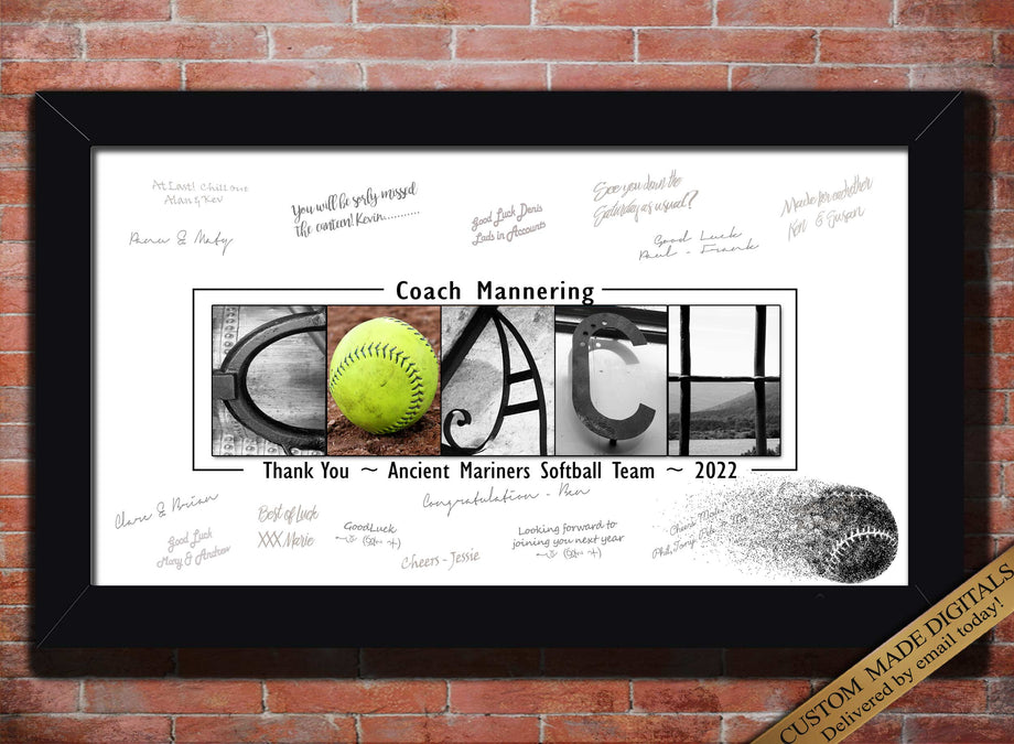Gift Ideas For Baseball Coach Personalized Baseball Coach Gifts Coaches  Thank You Gift - Oh Canvas