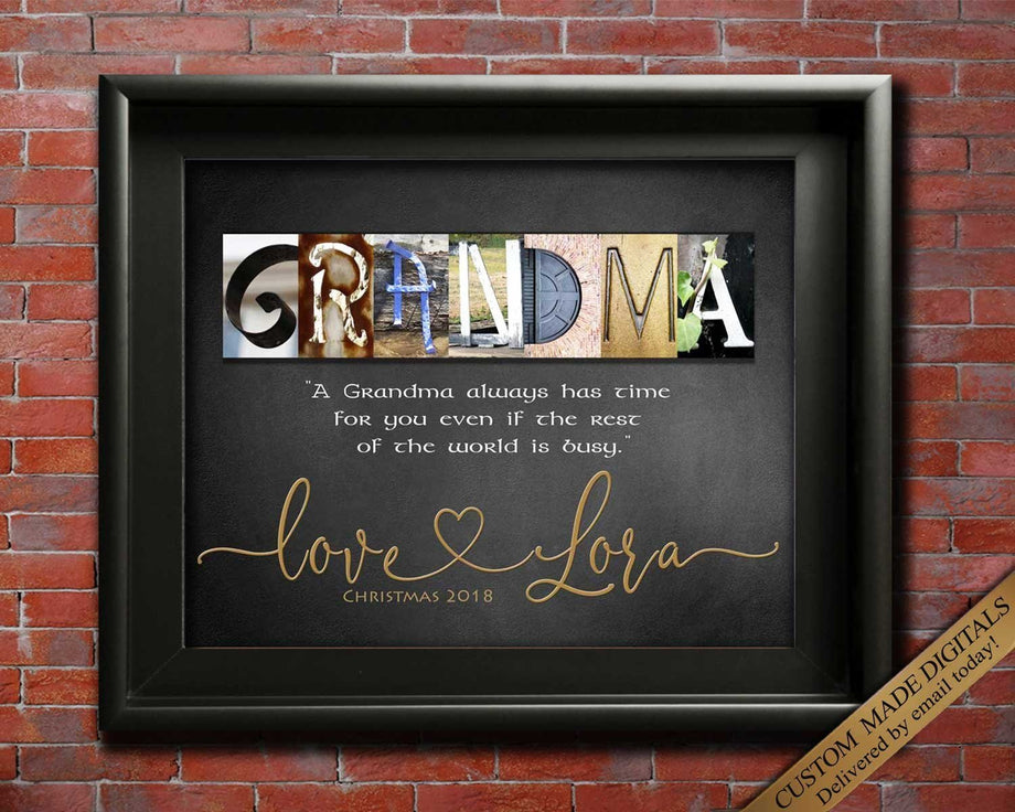 Birthday Gift For Grandma, Best Grandma Ever, Custom Grandmother Gift, –  Plant Box Co