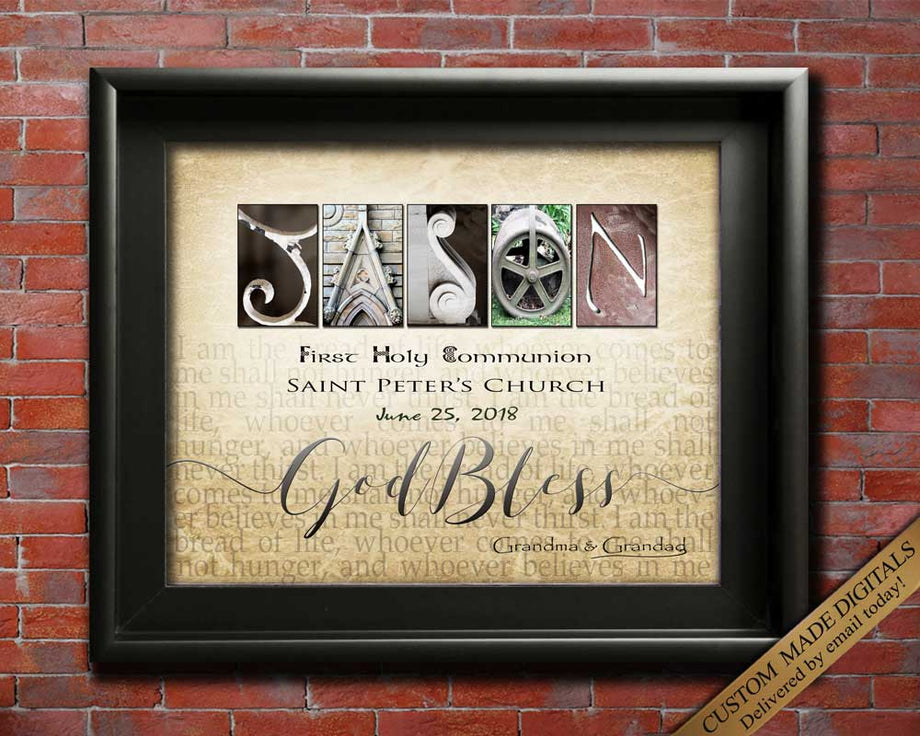1st Communion Gifts Personalized by J Devlin | Box 631 EB220