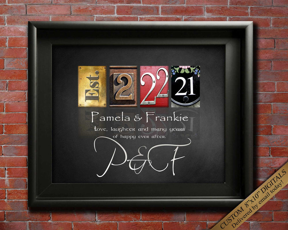 Treecase Alphabet LED wedding gifts for marriage couple | customized gifts  for couple | led frames for photos | 9 X 18 inch : Amazon.in: Home & Kitchen