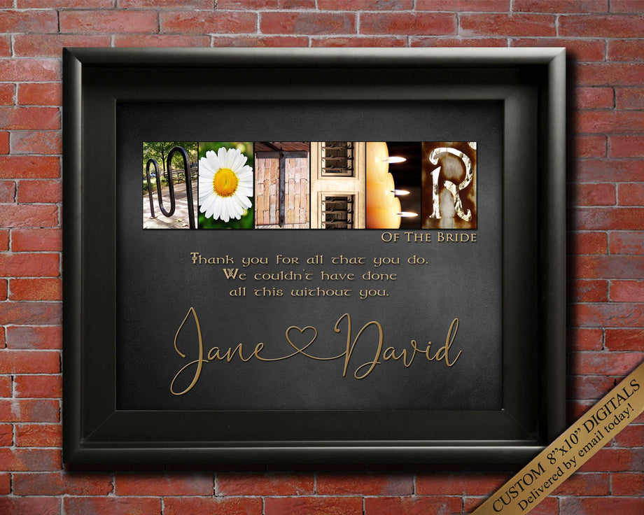 Gift for Mother of the Bride Personalised Mother of the Bride